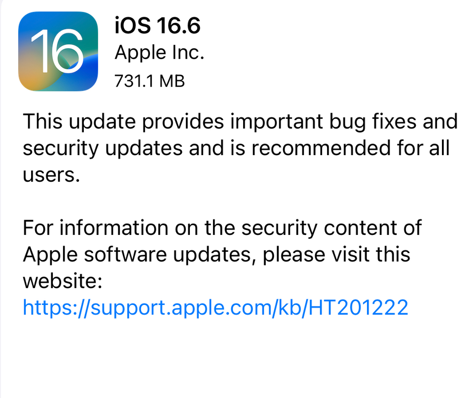 iOS 16.6: La Última Actualización Urgente de Apple para iPhone